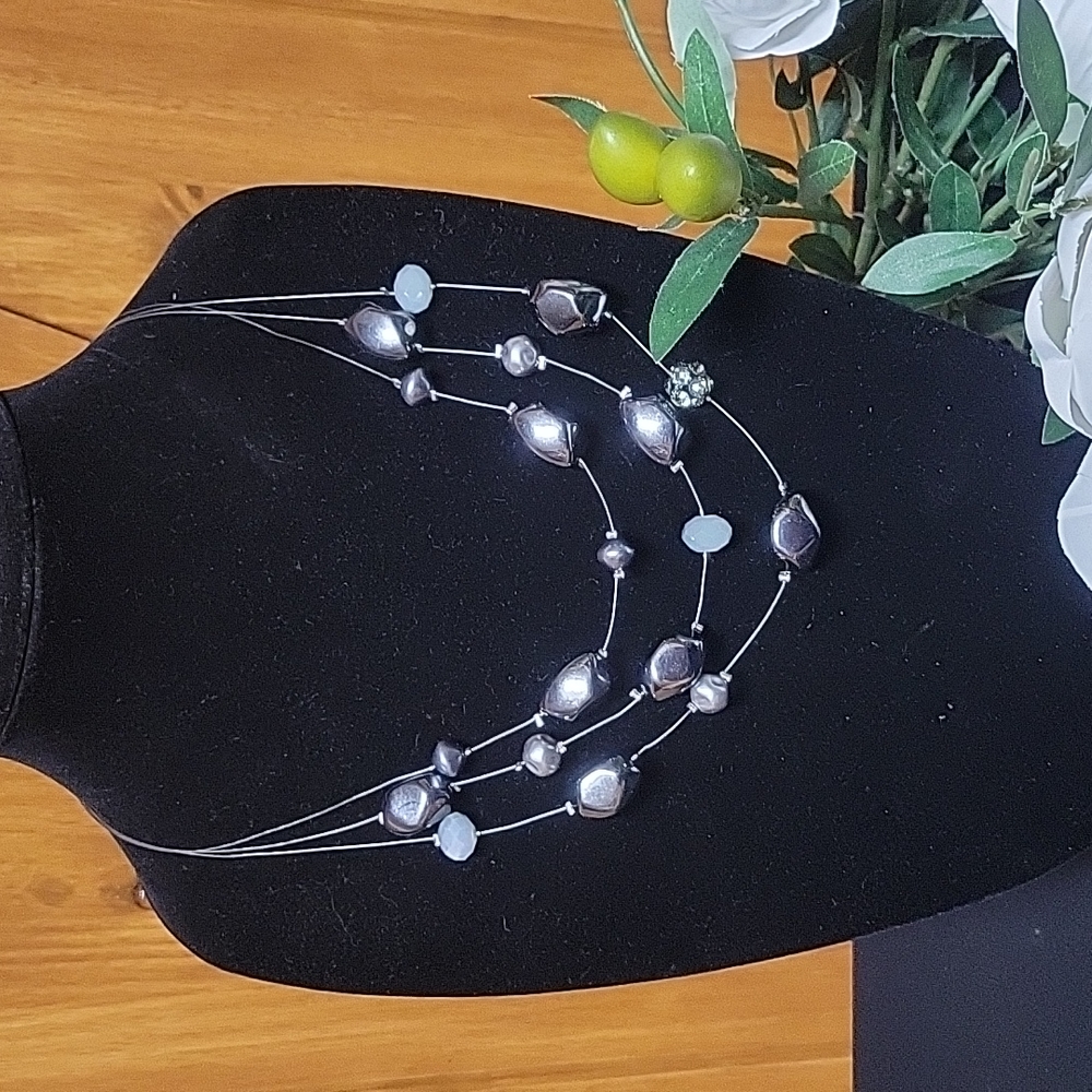 Chicos Two Tone Silver Necklace
